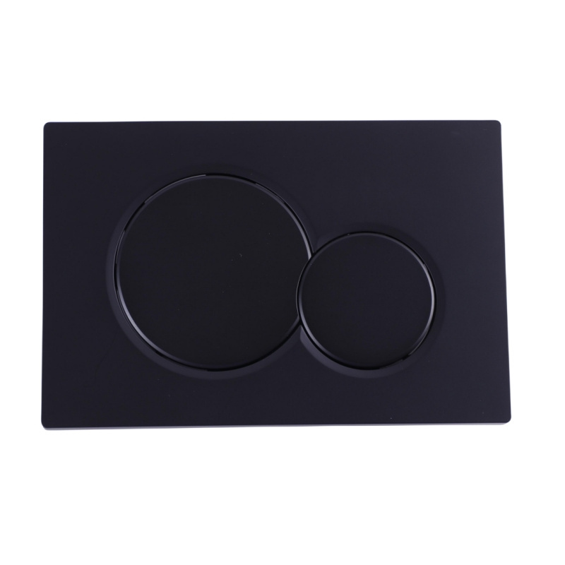 China High quality plastic black color dual concealed cistern flush plate flushing button for water tank flush panel