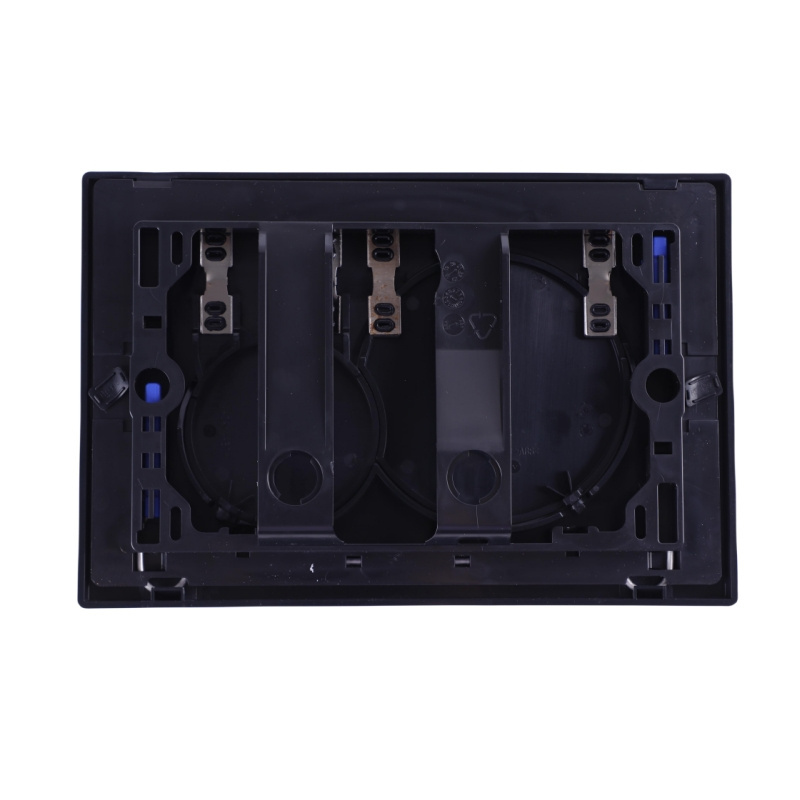 China High quality plastic black color dual concealed cistern flush plate flushing button for water tank flush panel