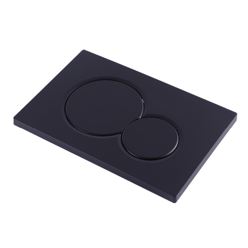 China High quality plastic black color dual concealed cistern flush plate flushing button for water tank flush panel