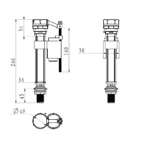 Wholesale toilet tank fittings flush repair kits toilet cistern mechanism