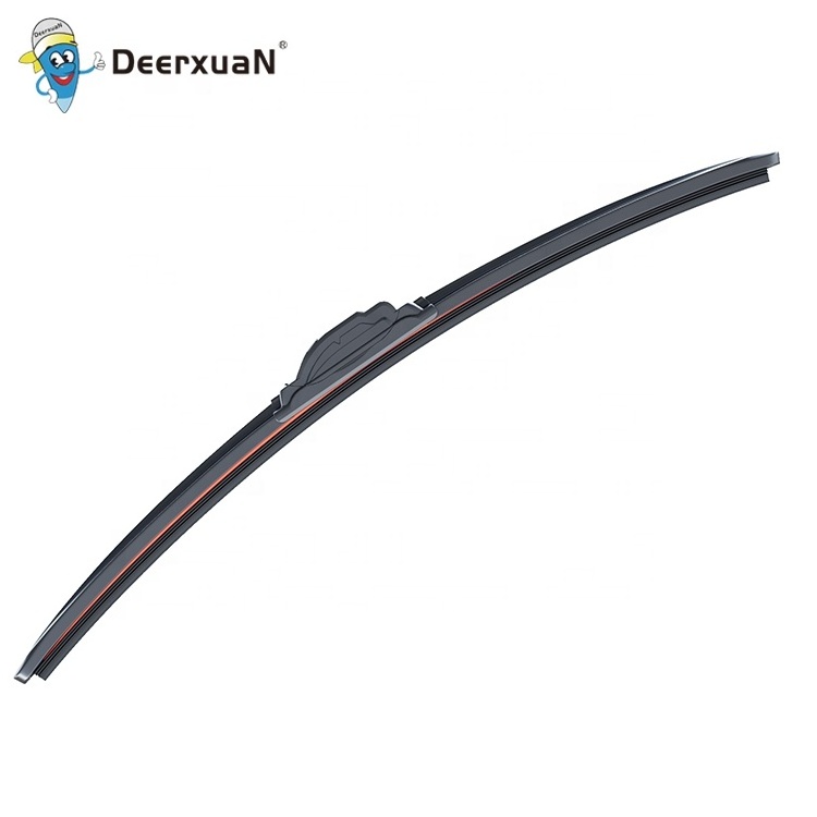 2024 High Quality Wiper Blades Multi-adapter Hybrid Windshield Wipers System Durable Rubber 26/28 Inches Black Carton Universal