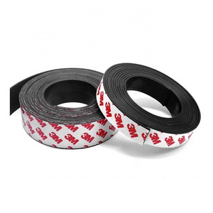 Customized Strong Flexible Rubber Magnet Strip 3M Self Adhesive Magnetic Tape