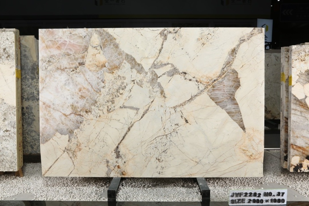 Patagonia Quartzite with pink onyx marble slab tile background wall panel price pink Patagonia marble slab