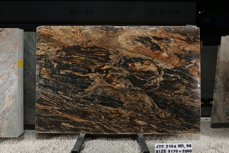 van gogh blackbrown granite stone slab engineered marble tiles stone slabs