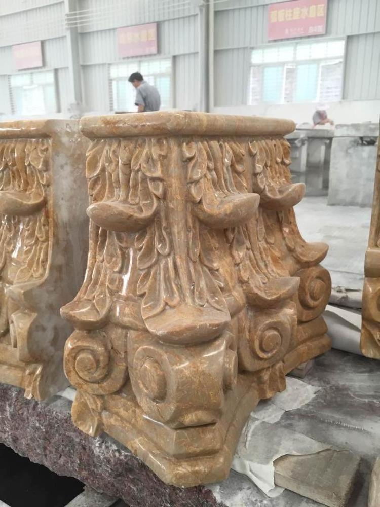 Hot natural stone material classic marble granite roman pillars column for construction decoration