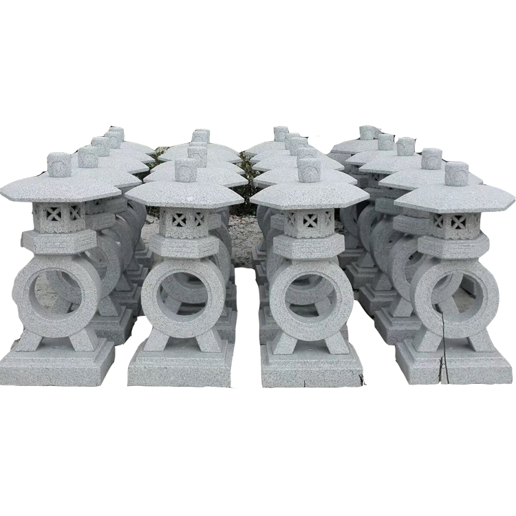 Outdoor Granite lantern Garden Decorative Stone Japanese  Lantern