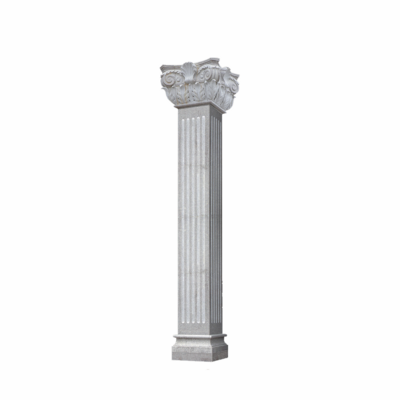 hand carved marble gate roman square pillar design