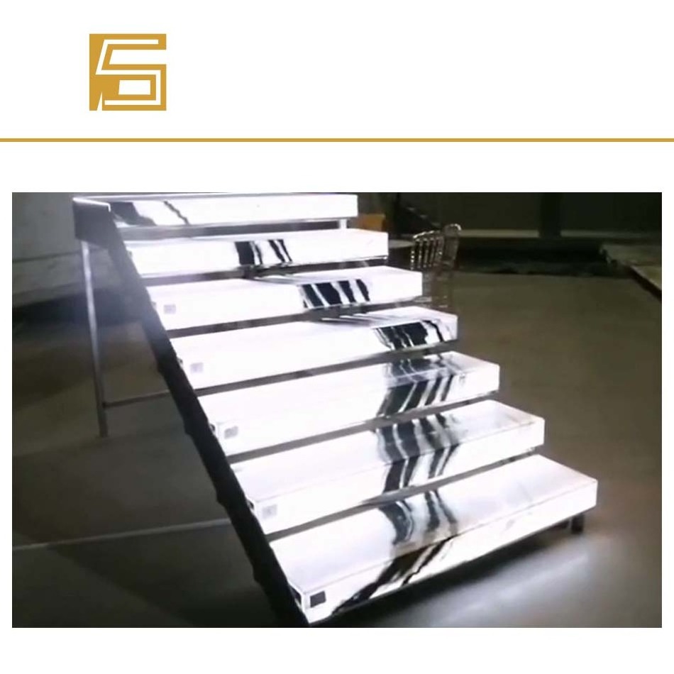 New Design LED Edge-lit Light With Stone Photoelectric Stone Light Panel Marble stone