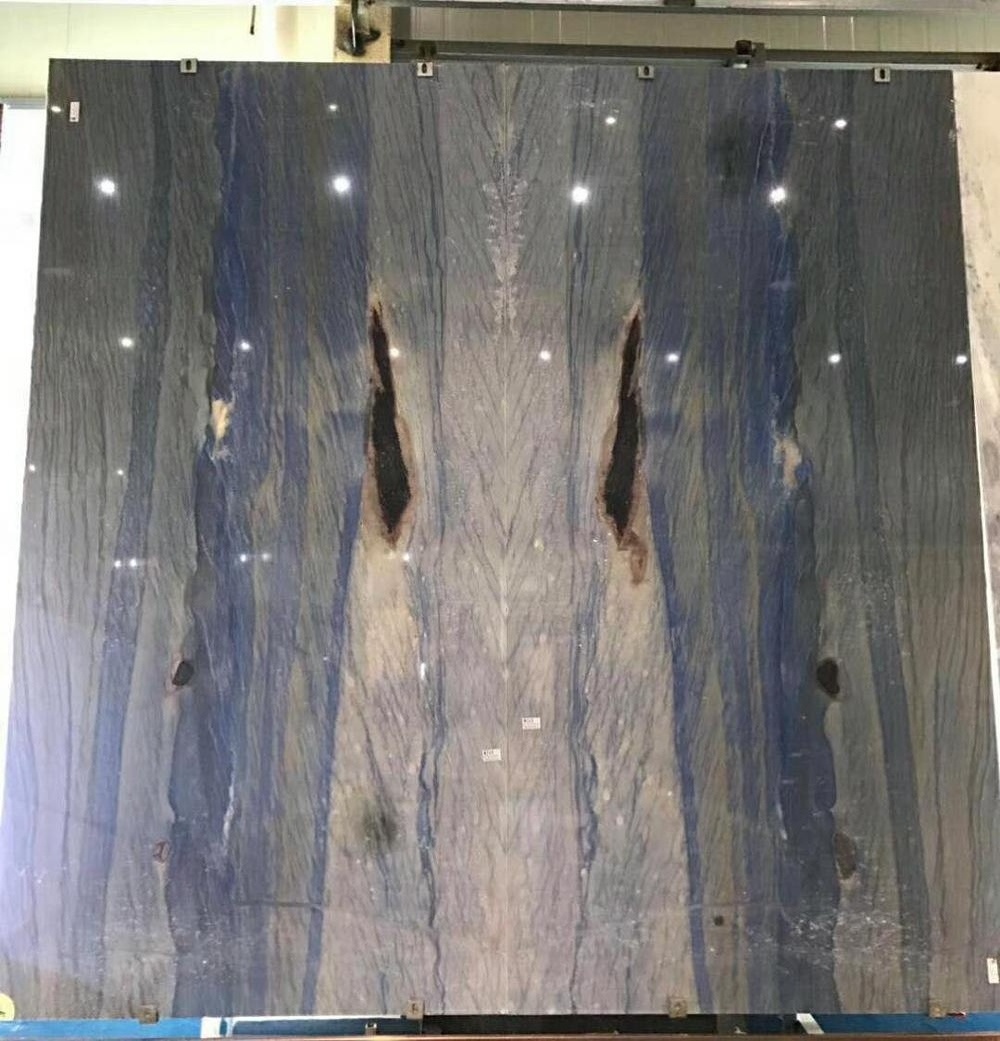 Brazilian exotic luxury labradorite blue granite slabs for interior wall cladding