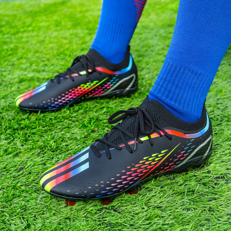 Factory Men Cleats Football Boots High Top Boots Sneakers Football Shoes Child Sport Soccer Boots Shoes Football Soccer Shoes