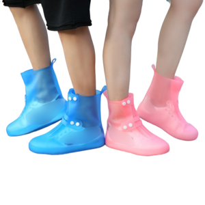 One piece customized new design high quality thickened wear rain boots PVC shoe covers waterproof rainy day foot cover