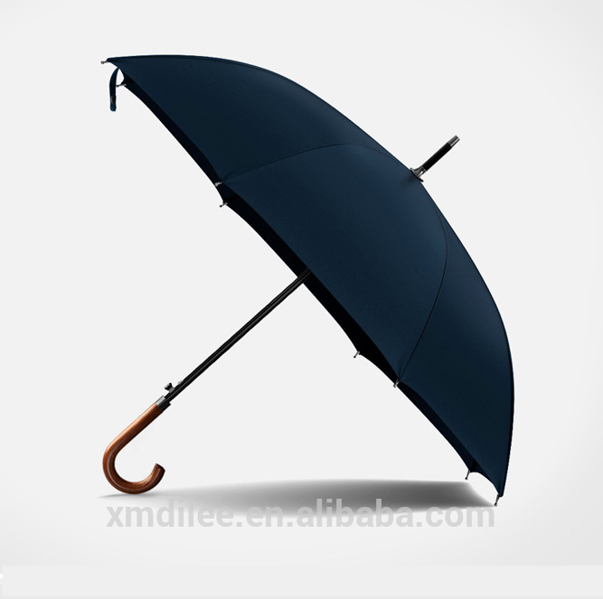 Fashion straight bone automatic business  big solid stick umbrella