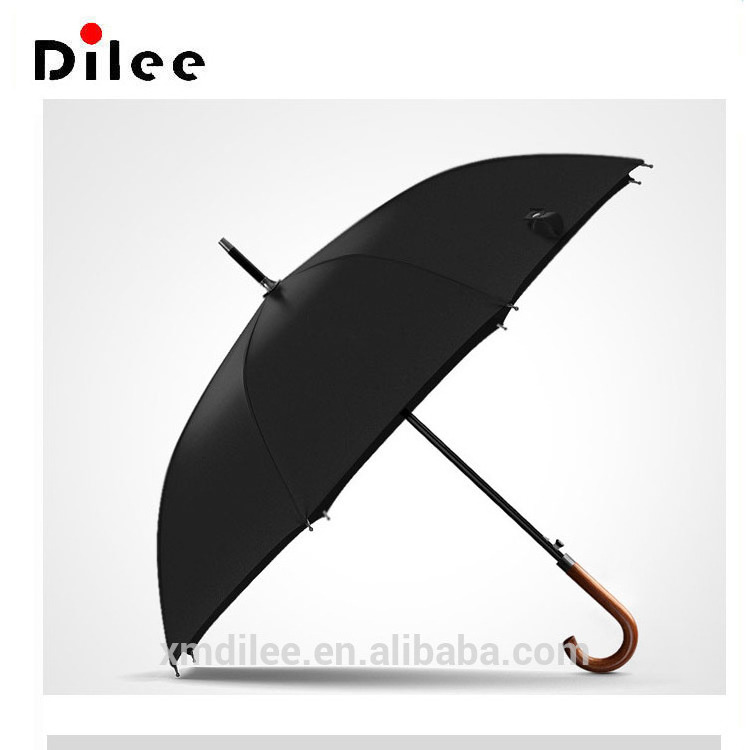 Fashion straight bone automatic business  big solid stick umbrella