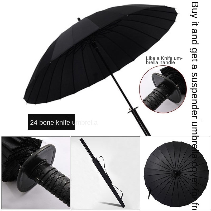 Large katana umbrella male Japanese styled samurai sword umbrella with custom logo