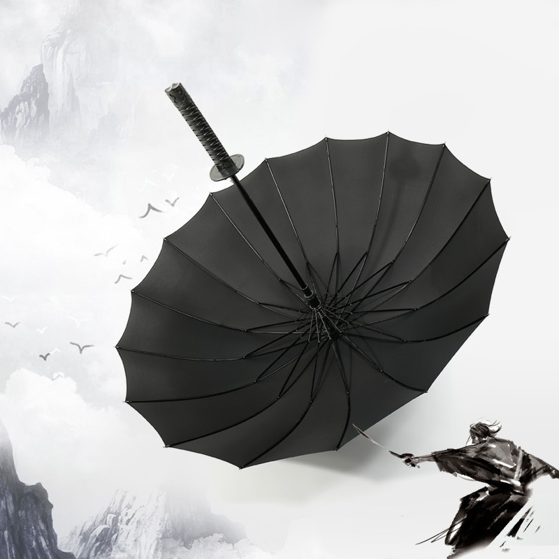 Creative long handle Japanese darth vader sword umbrella straight handle female wind man anime umbrella