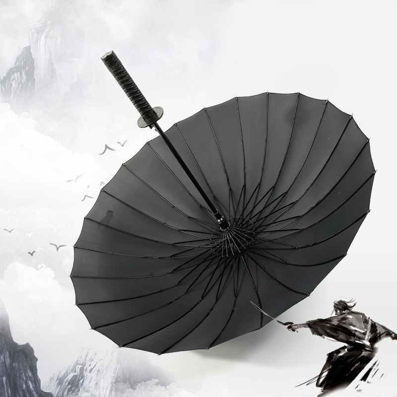 Creative long handle Japanese darth vader sword umbrella straight handle female wind man anime umbrella