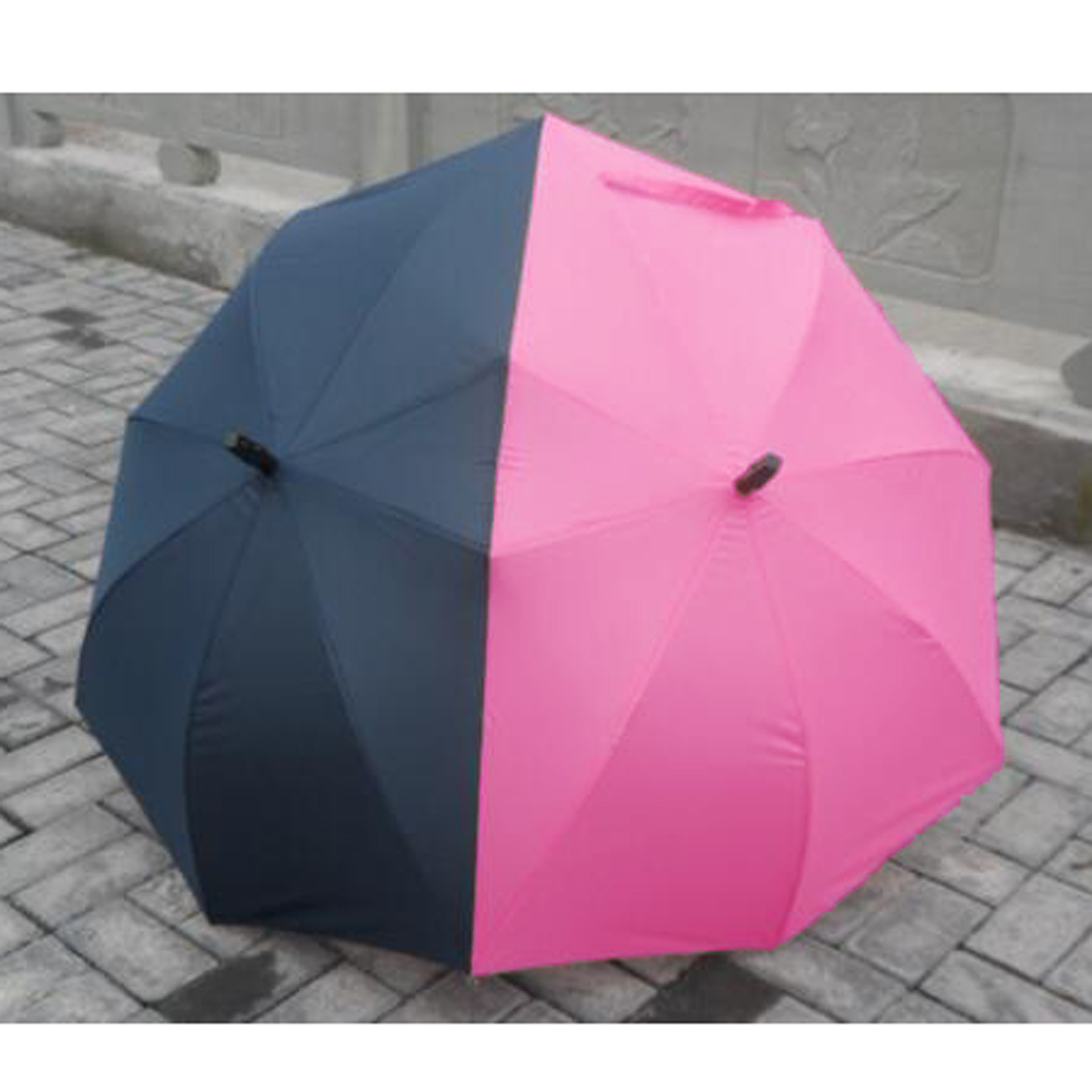 Special Customize Printing Aluminum Couple Straight Couple Umbrella