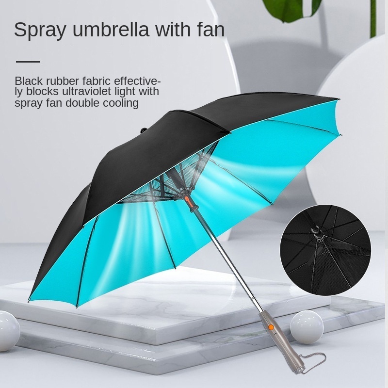 Water Bottle Magic Mist Umbrella System Cooler Air Condition Water Spray Fan Umbrella