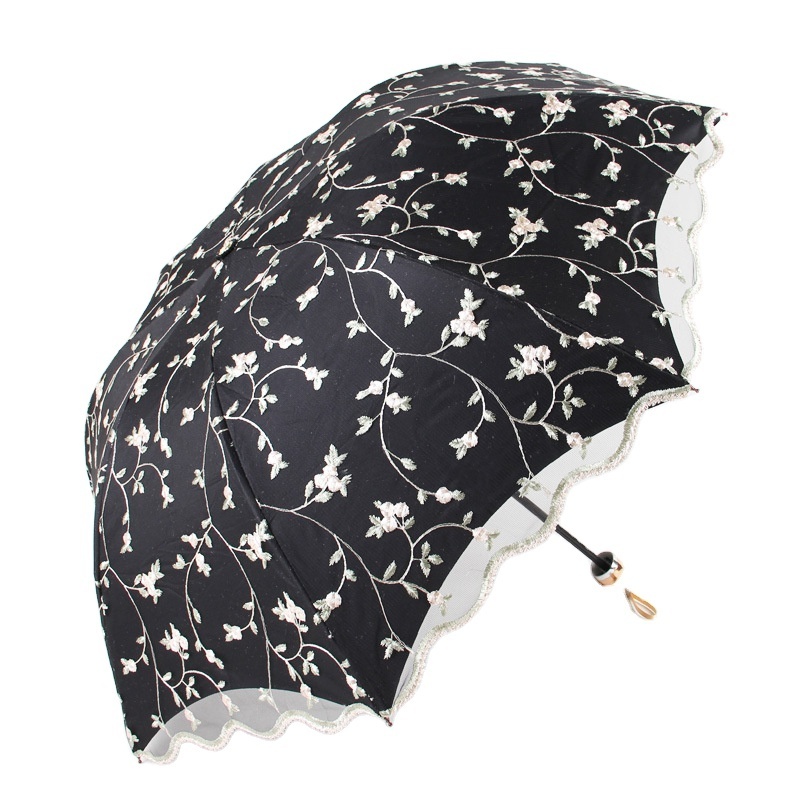 Japanese sun parasol umbrella with lace lady umbrella