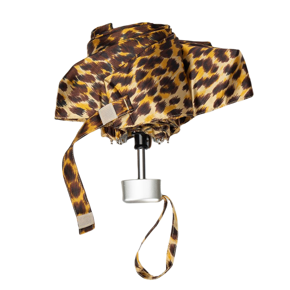 Japanese umbrella folding Leopard prints Stylish Lady Mini Rain sun Pocket  Umbrella