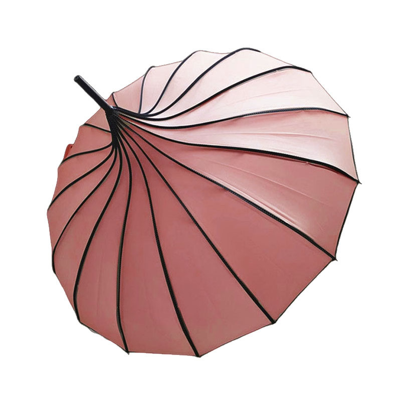 Elegant ladies shading high -level look at wind resistance and rain resistance European court retro princess umbrella