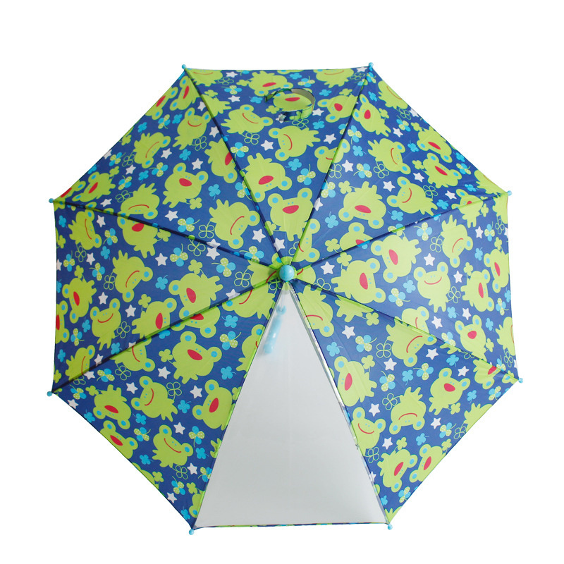 New Innovation Cartoon Design Safty Manual Open Children Animal Kids Umbrella Kid boy and girl