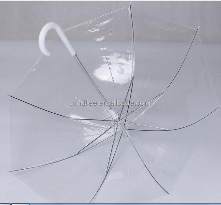 2021 Hot Sale Fashion and transparent Promotional Transparent PVC Umbrella