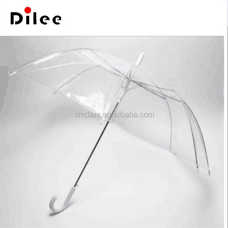 2021 Hot Sale Fashion and transparent Promotional Transparent PVC Umbrella