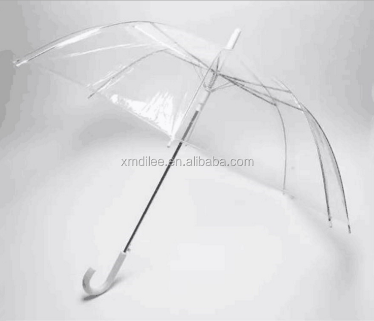 2021 Hot Sale Fashion and transparent Promotional Transparent PVC Umbrella