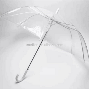 2021 Hot Sale Fashion and transparent Promotional Transparent PVC Umbrella