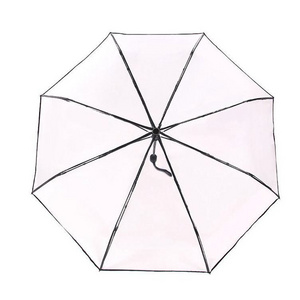 auto open close folding Transparent Clear rain Umbrella