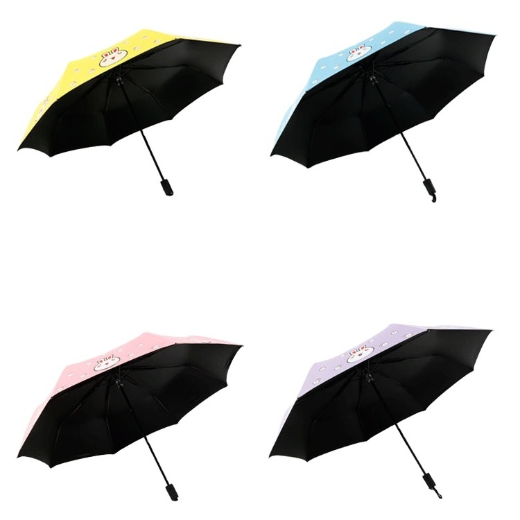 Girl heart ins umbrella folding artistic sunshade small portable sunny and rainy sun umbrella