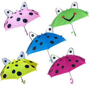 New design windproof animal umbrella cartoon cute print children ear kids umbrella