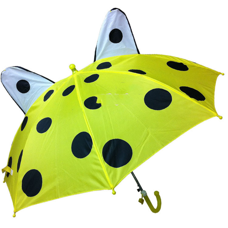 New design windproof animal umbrella cartoon cute print children ear kids umbrella