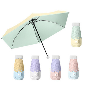 Color Glue Summer Outdoor Portable Flat Sunshade 99% Off six Fold Umbrella Nice Sunshade Business Gift Advertising Umbrella