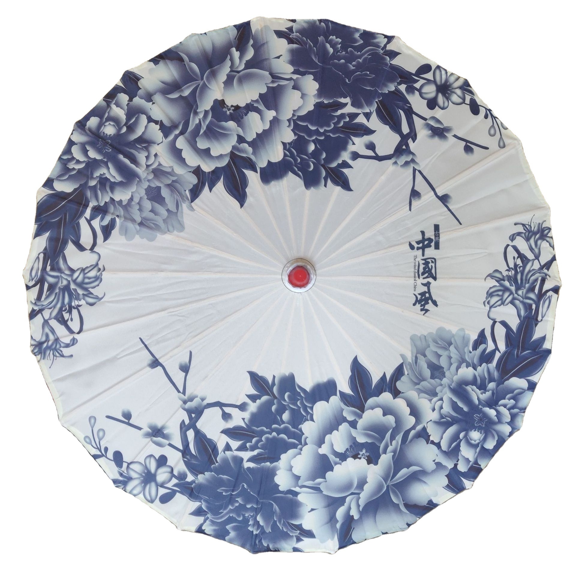 Wholesale china traditional umbrella wedding decoration flower pattern hand painted decoration  paper parasols bridal umbrella