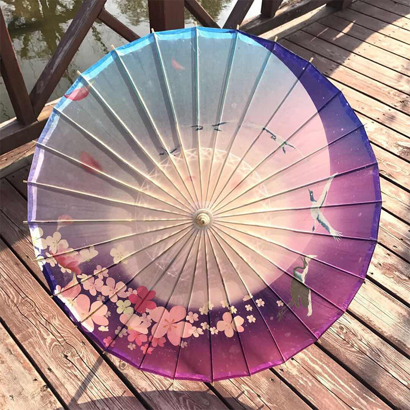 New china traditional umbrella  Design colorful manual unique paper umbrella for women