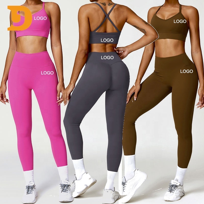 Wholesale Gym Sportswear Women Sexy Sports Bras Active Sports Fitness Yoga Sets For Women High Quality Sexy Workout Sets