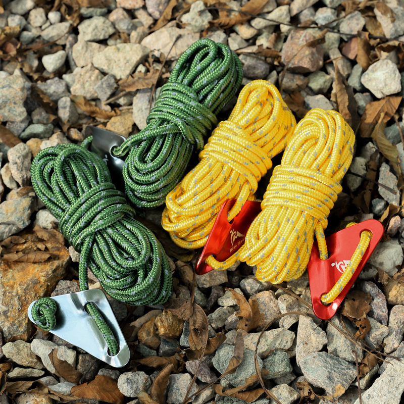 Outdoor Windproof Rope Tent Rope Reflective Awning Fixed Adjusting Camping Rope Thick And Long