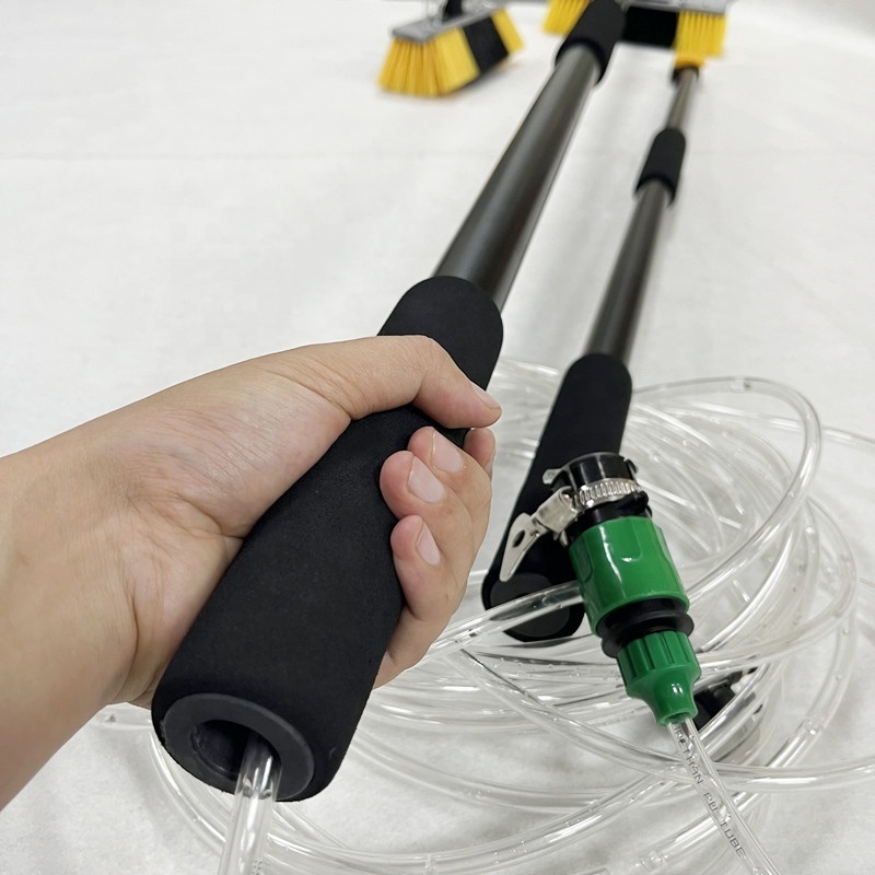 5400mm 18ft water fed pole brush for telescopic gutter cleaning tools