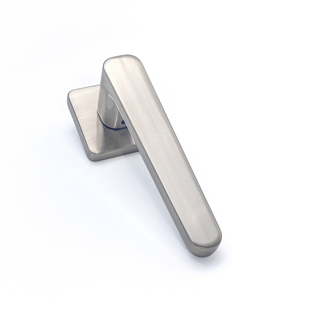 NEWEST  Modern Manija de la puerta  Sliver Chrome bedroom interior wooden door Gate Lever handle Shed Door Lock Handle