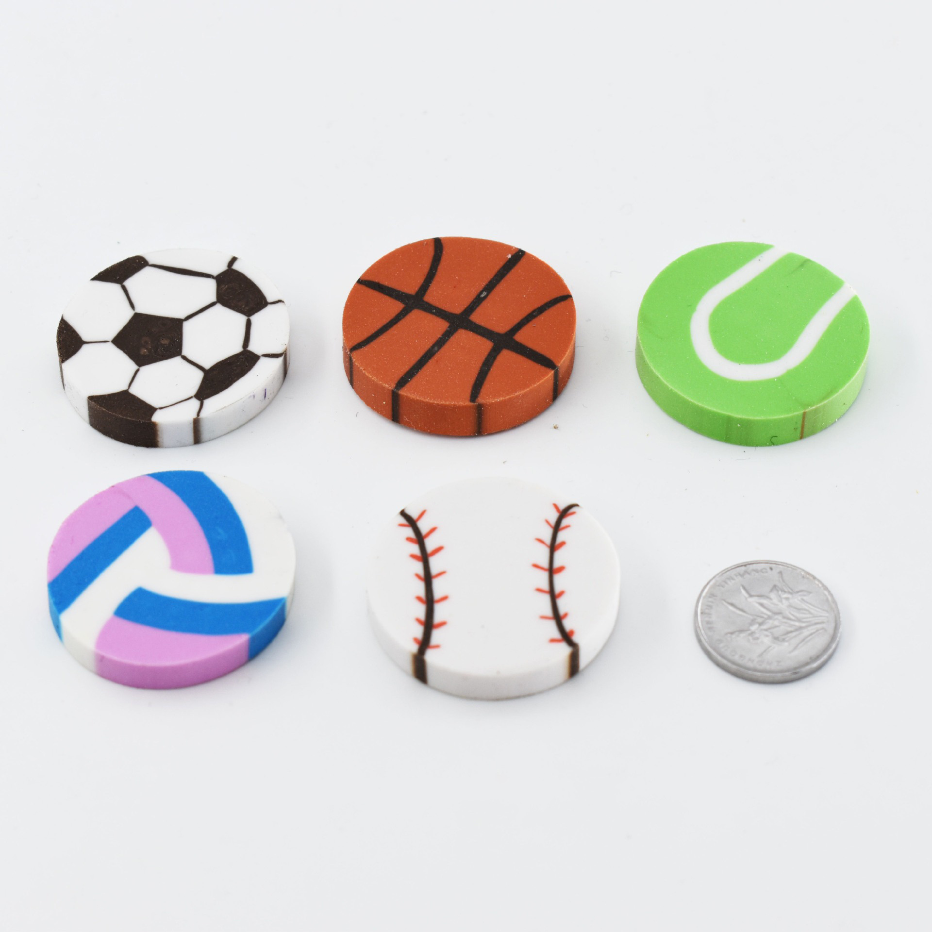 Cartoon Eraser Sports Ball Shape Sandwich Slice Eraser Clean Children's Products