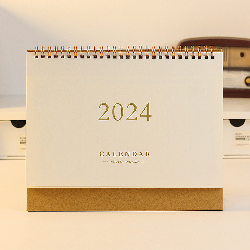 2024 Desk Calendar Can Be Customized Business Office Solid Color Calendar Monthly Calendar