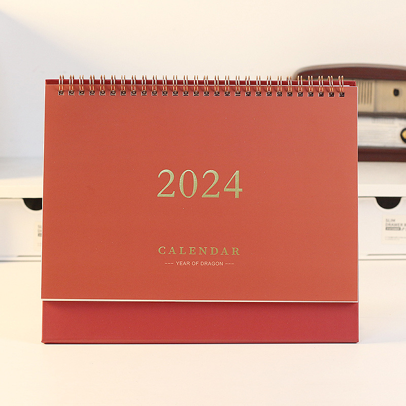 2024 Desk Calendar Can Be Customized Business Office Solid Color Calendar Monthly Calendar