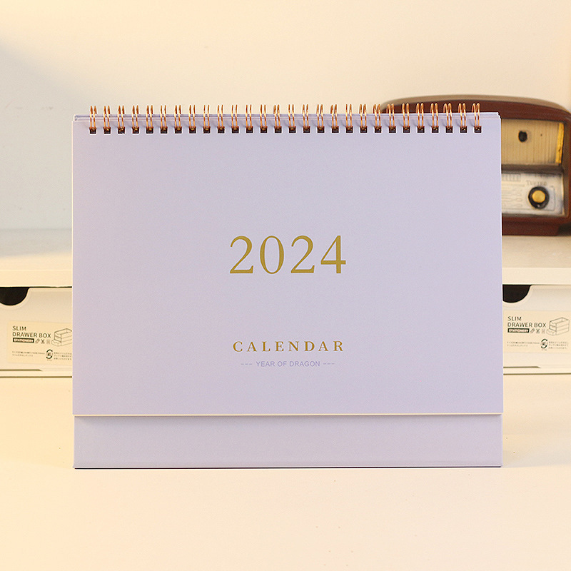 2024 Desk Calendar Can Be Customized Business Office Solid Color Calendar Monthly Calendar