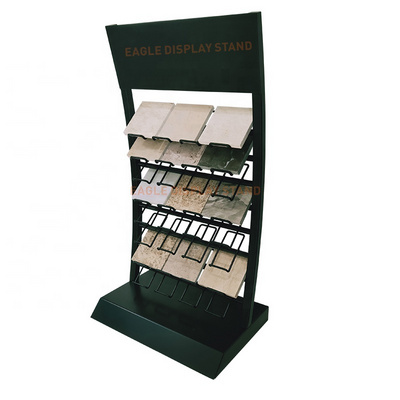 Countertop stone display solution tabletop quartz marble granite stone sample display tower rack