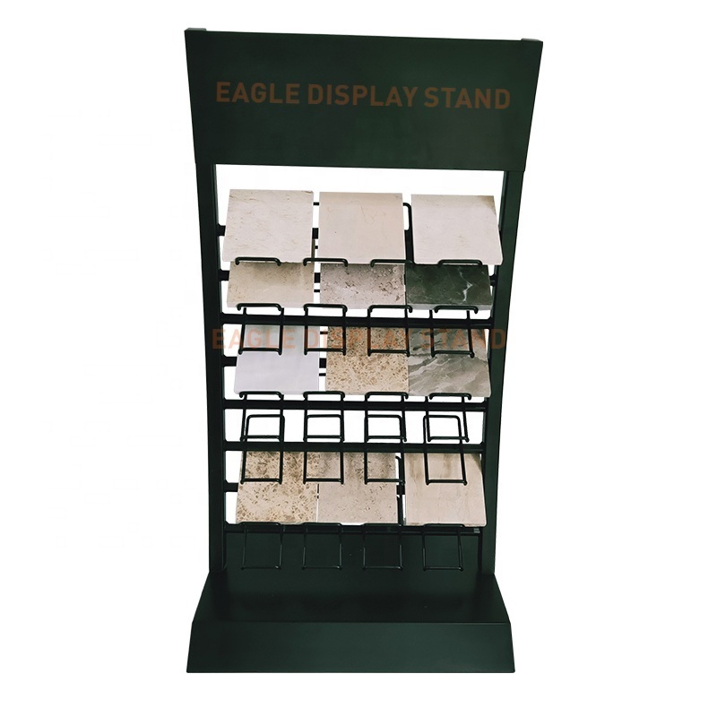 Countertop stone display solution tabletop quartz marble granite stone sample display tower rack