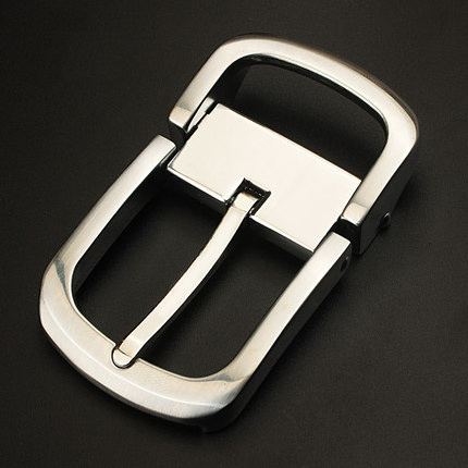 3.5cm inner width customized zinc alloy  tail easy clip single prong pin belt buckle with teeth