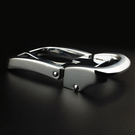 3.5cm inner width customized zinc alloy  tail easy clip single prong pin belt buckle with teeth