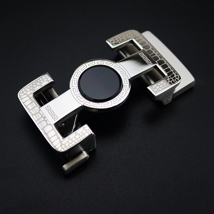 wholesale Hot sale inner size 36mm customized stainless steel acrylic gemstone luxury belt buckles